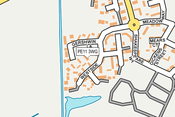 PE11 3WG map - OS OpenMap – Local (Ordnance Survey)