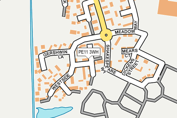 PE11 3WH map - OS OpenMap – Local (Ordnance Survey)