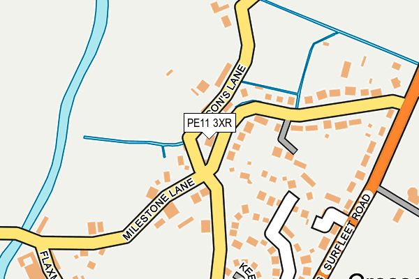 PE11 3XR map - OS OpenMap – Local (Ordnance Survey)