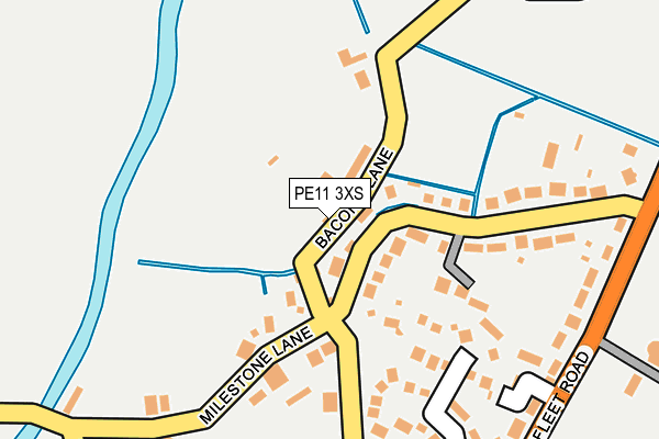 PE11 3XS map - OS OpenMap – Local (Ordnance Survey)