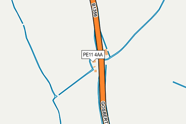 PE11 4AA map - OS OpenMap – Local (Ordnance Survey)
