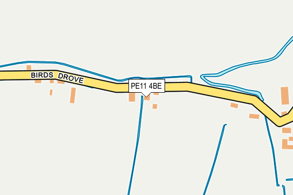 PE11 4BE map - OS OpenMap – Local (Ordnance Survey)