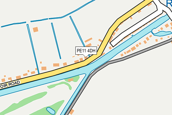 PE11 4DH map - OS OpenMap – Local (Ordnance Survey)