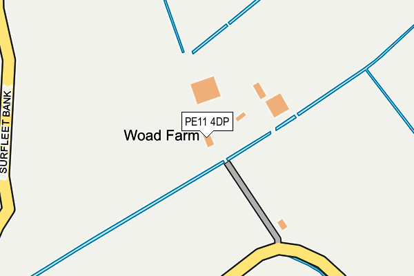 PE11 4DP map - OS OpenMap – Local (Ordnance Survey)