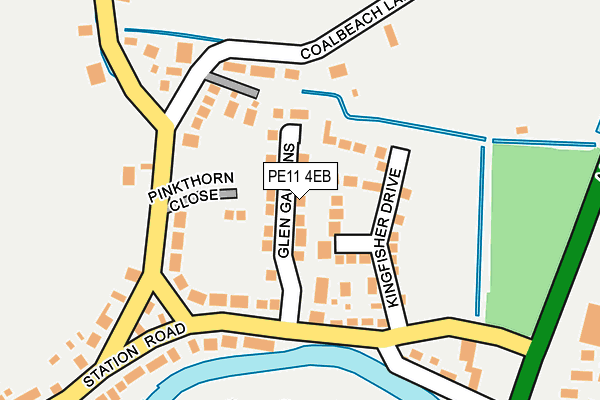 PE11 4EB map - OS OpenMap – Local (Ordnance Survey)