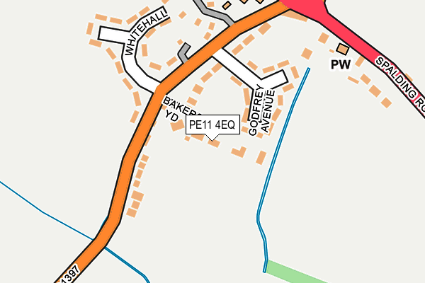 PE11 4EQ map - OS OpenMap – Local (Ordnance Survey)