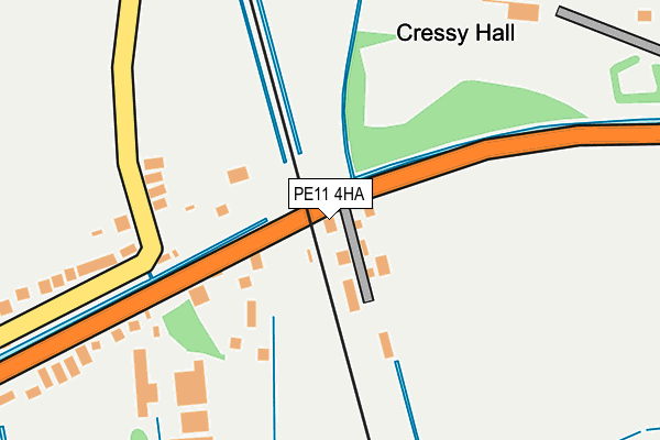 PE11 4HA map - OS OpenMap – Local (Ordnance Survey)