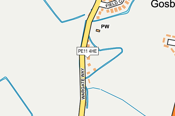 PE11 4HE map - OS OpenMap – Local (Ordnance Survey)