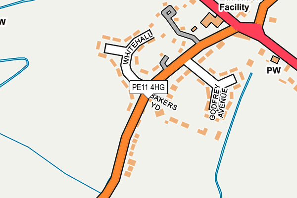 PE11 4HG map - OS OpenMap – Local (Ordnance Survey)