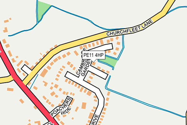 PE11 4HP map - OS OpenMap – Local (Ordnance Survey)