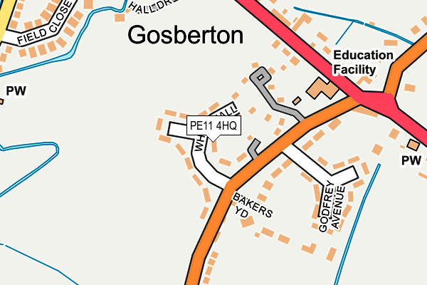 PE11 4HQ map - OS OpenMap – Local (Ordnance Survey)