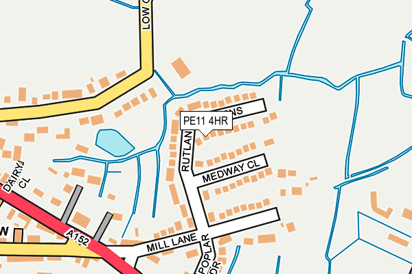 PE11 4HR map - OS OpenMap – Local (Ordnance Survey)