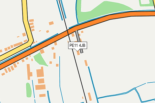 PE11 4JB map - OS OpenMap – Local (Ordnance Survey)