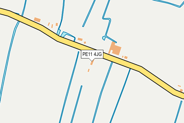 PE11 4JG map - OS OpenMap – Local (Ordnance Survey)