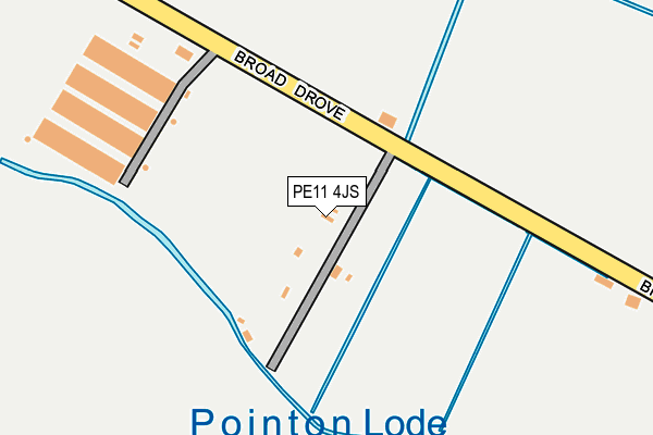 PE11 4JS map - OS OpenMap – Local (Ordnance Survey)