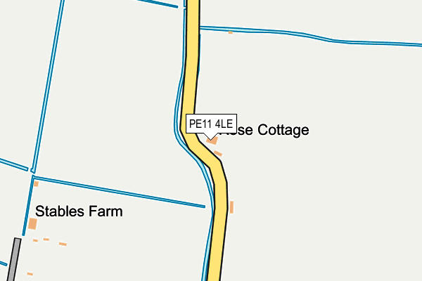 PE11 4LE map - OS OpenMap – Local (Ordnance Survey)