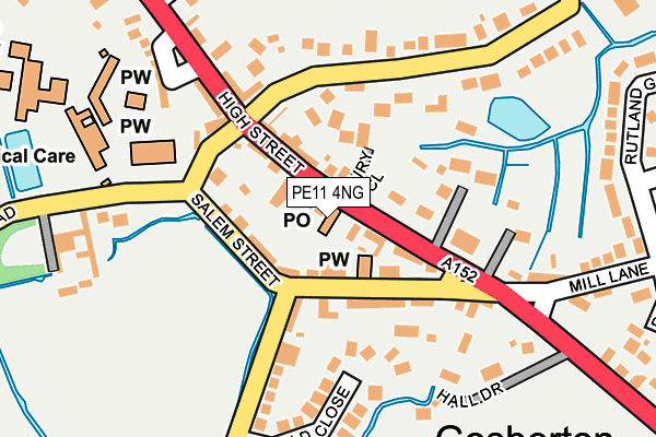 PE11 4NG map - OS OpenMap – Local (Ordnance Survey)