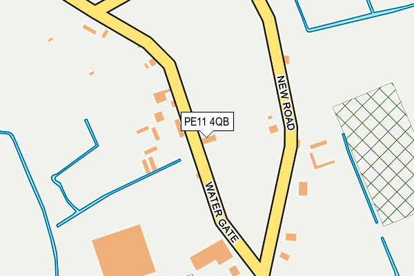 PE11 4QB map - OS OpenMap – Local (Ordnance Survey)
