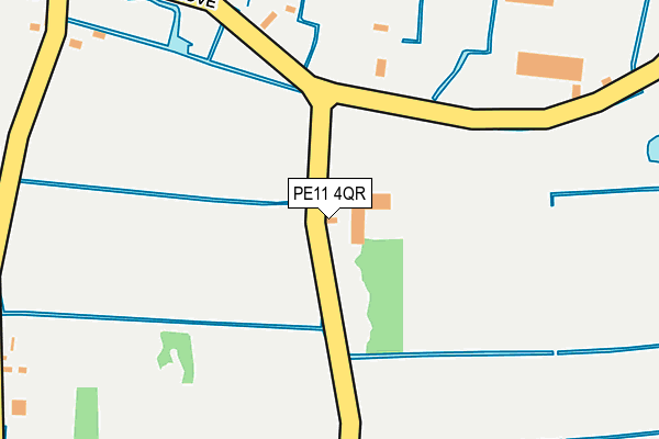 PE11 4QR map - OS OpenMap – Local (Ordnance Survey)