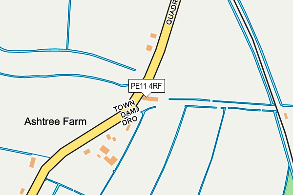 PE11 4RF map - OS OpenMap – Local (Ordnance Survey)