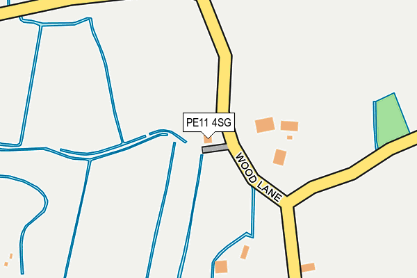 PE11 4SG map - OS OpenMap – Local (Ordnance Survey)