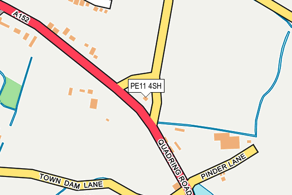 PE11 4SH map - OS OpenMap – Local (Ordnance Survey)