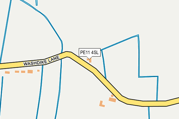 PE11 4SL map - OS OpenMap – Local (Ordnance Survey)