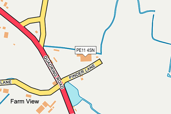 PE11 4SN map - OS OpenMap – Local (Ordnance Survey)