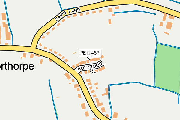 PE11 4SP map - OS OpenMap – Local (Ordnance Survey)