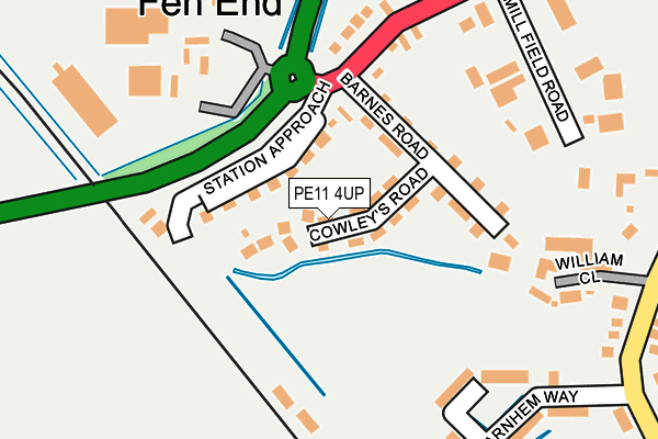 PE11 4UP map - OS OpenMap – Local (Ordnance Survey)