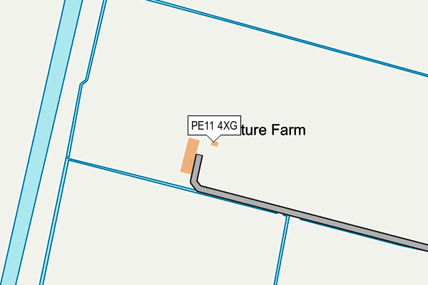 PE11 4XG map - OS OpenMap – Local (Ordnance Survey)
