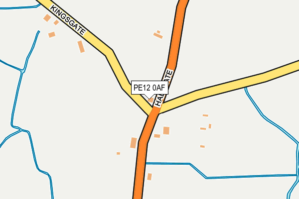 PE12 0AF map - OS OpenMap – Local (Ordnance Survey)