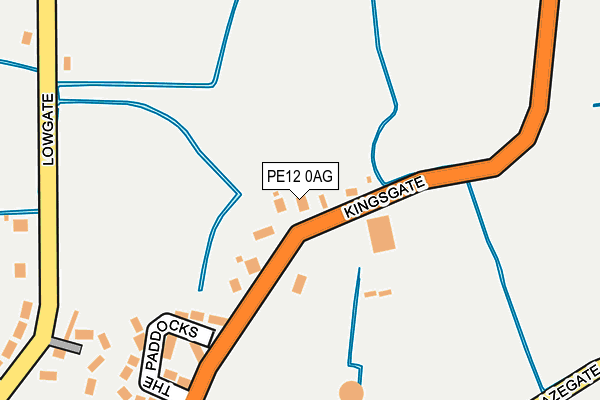 PE12 0AG map - OS OpenMap – Local (Ordnance Survey)