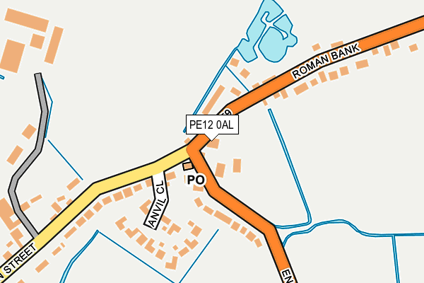 PE12 0AL map - OS OpenMap – Local (Ordnance Survey)