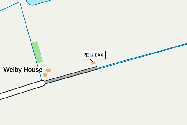 PE12 0AX map - OS OpenMap – Local (Ordnance Survey)