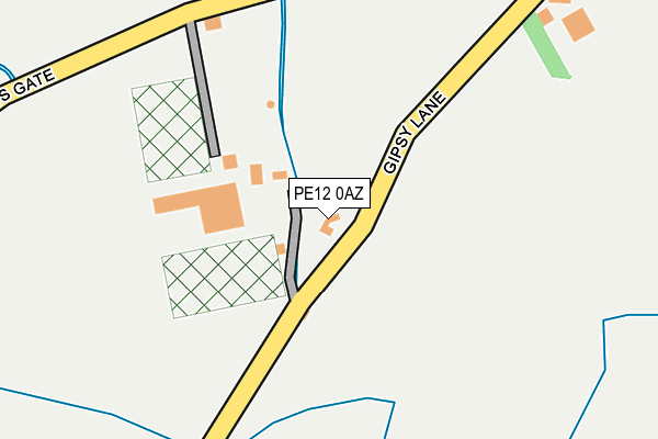 PE12 0AZ map - OS OpenMap – Local (Ordnance Survey)