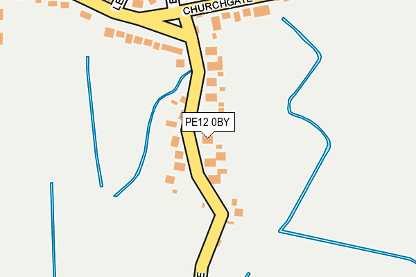 PE12 0BY map - OS OpenMap – Local (Ordnance Survey)