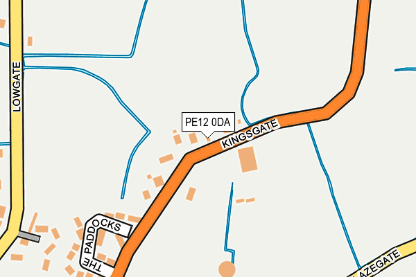 PE12 0DA map - OS OpenMap – Local (Ordnance Survey)