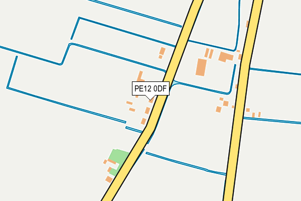 PE12 0DF map - OS OpenMap – Local (Ordnance Survey)