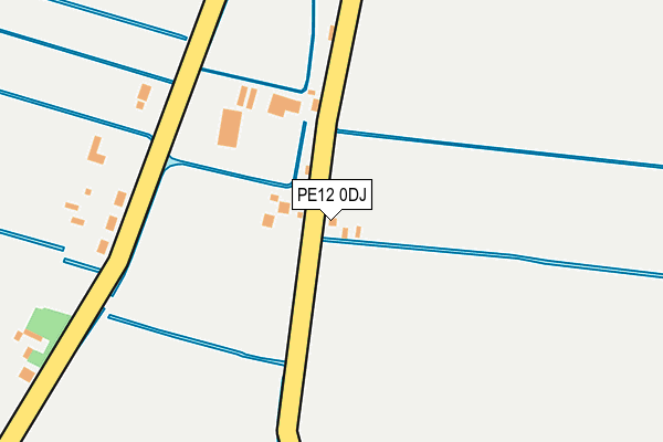 PE12 0DJ map - OS OpenMap – Local (Ordnance Survey)