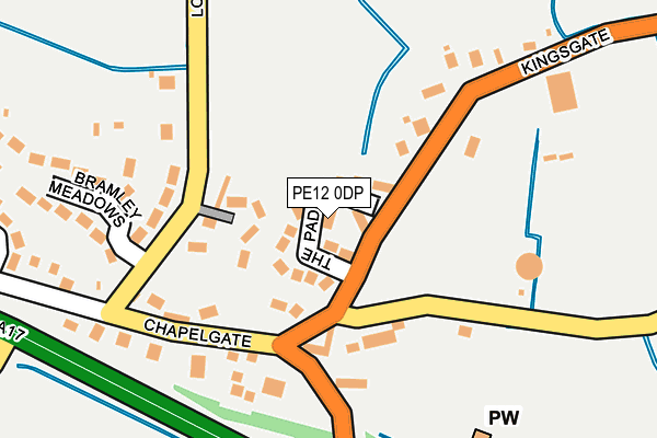 PE12 0DP map - OS OpenMap – Local (Ordnance Survey)