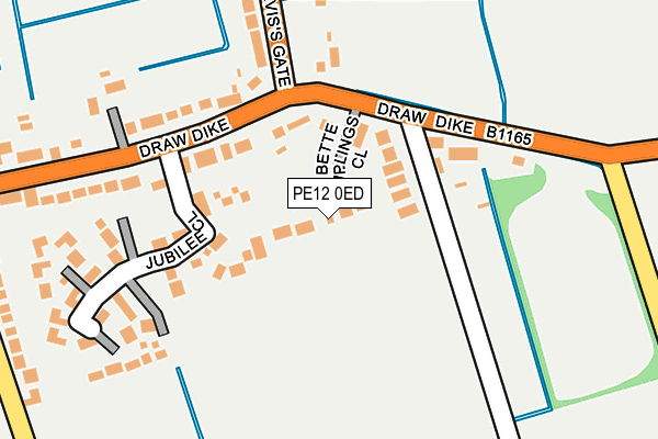 PE12 0ED map - OS OpenMap – Local (Ordnance Survey)