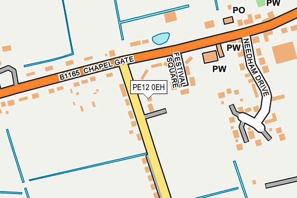 PE12 0EH map - OS OpenMap – Local (Ordnance Survey)