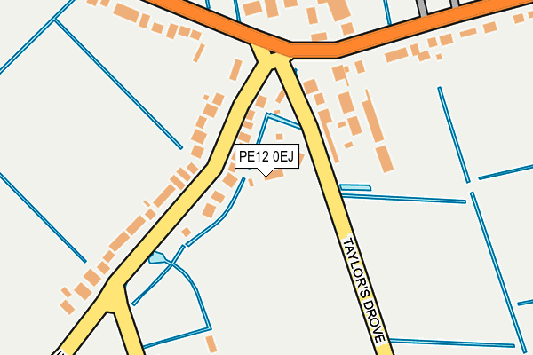 PE12 0EJ map - OS OpenMap – Local (Ordnance Survey)