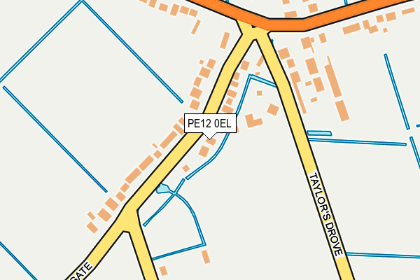 PE12 0EL map - OS OpenMap – Local (Ordnance Survey)
