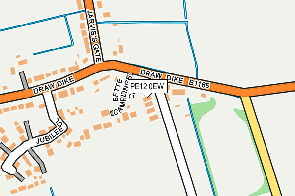 PE12 0EW map - OS OpenMap – Local (Ordnance Survey)