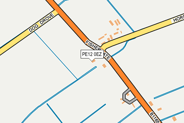 PE12 0EZ map - OS OpenMap – Local (Ordnance Survey)