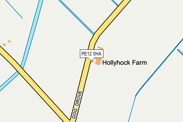 PE12 0HA map - OS OpenMap – Local (Ordnance Survey)