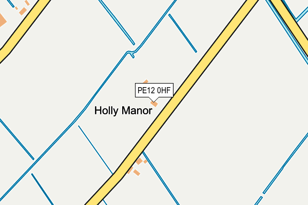PE12 0HF map - OS OpenMap – Local (Ordnance Survey)