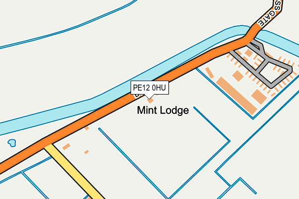 PE12 0HU map - OS OpenMap – Local (Ordnance Survey)